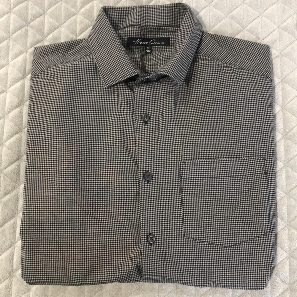 Kenneth Cole Long Sleeve Button Down Dress Shirt
